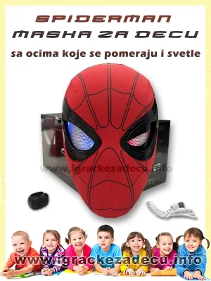 HIT – Spiderman maska sa ocima koje se pomeraju i svetle